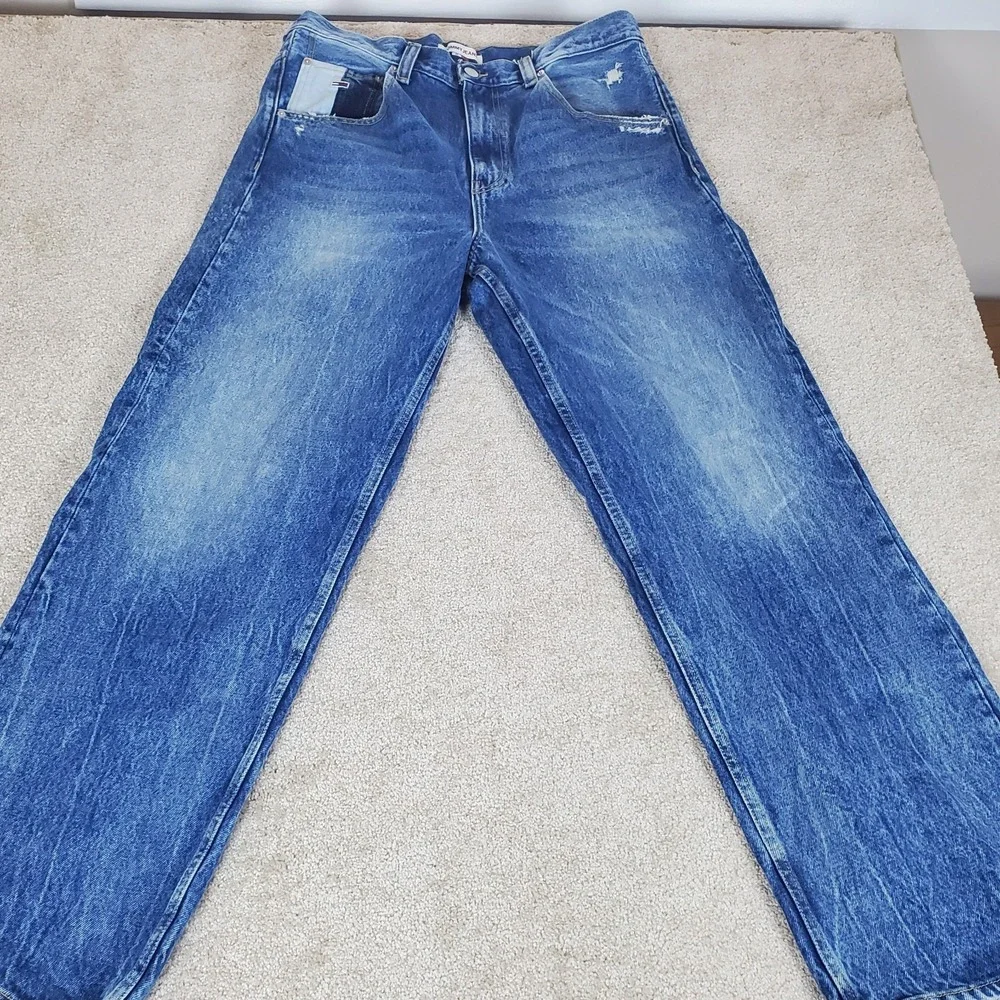 Tommy Hilfiger Jeans Aiden Baggy Denim Blue 33X32 Actually Measures 35X31.75‎